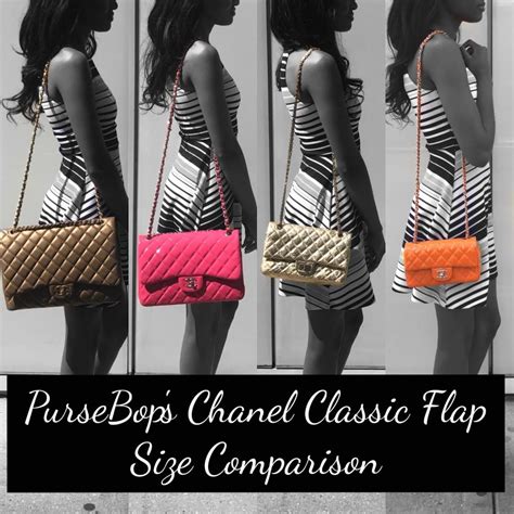 classic medium chanel bag|chanel classic flap size comparison.